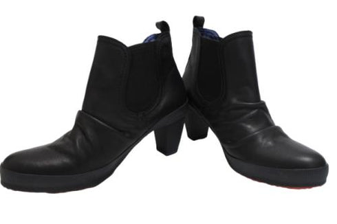 【SPINGLE NIMA NIMA706 ブラック】本革サイドゴアブーティ